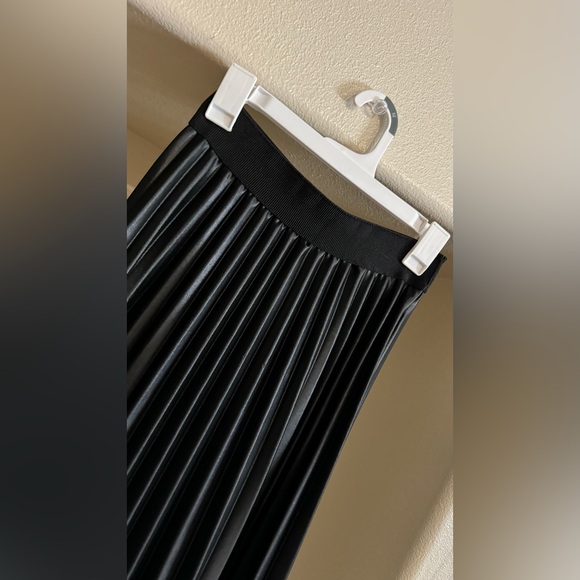 Black Pleaded Skirt - Picture 3 of 7